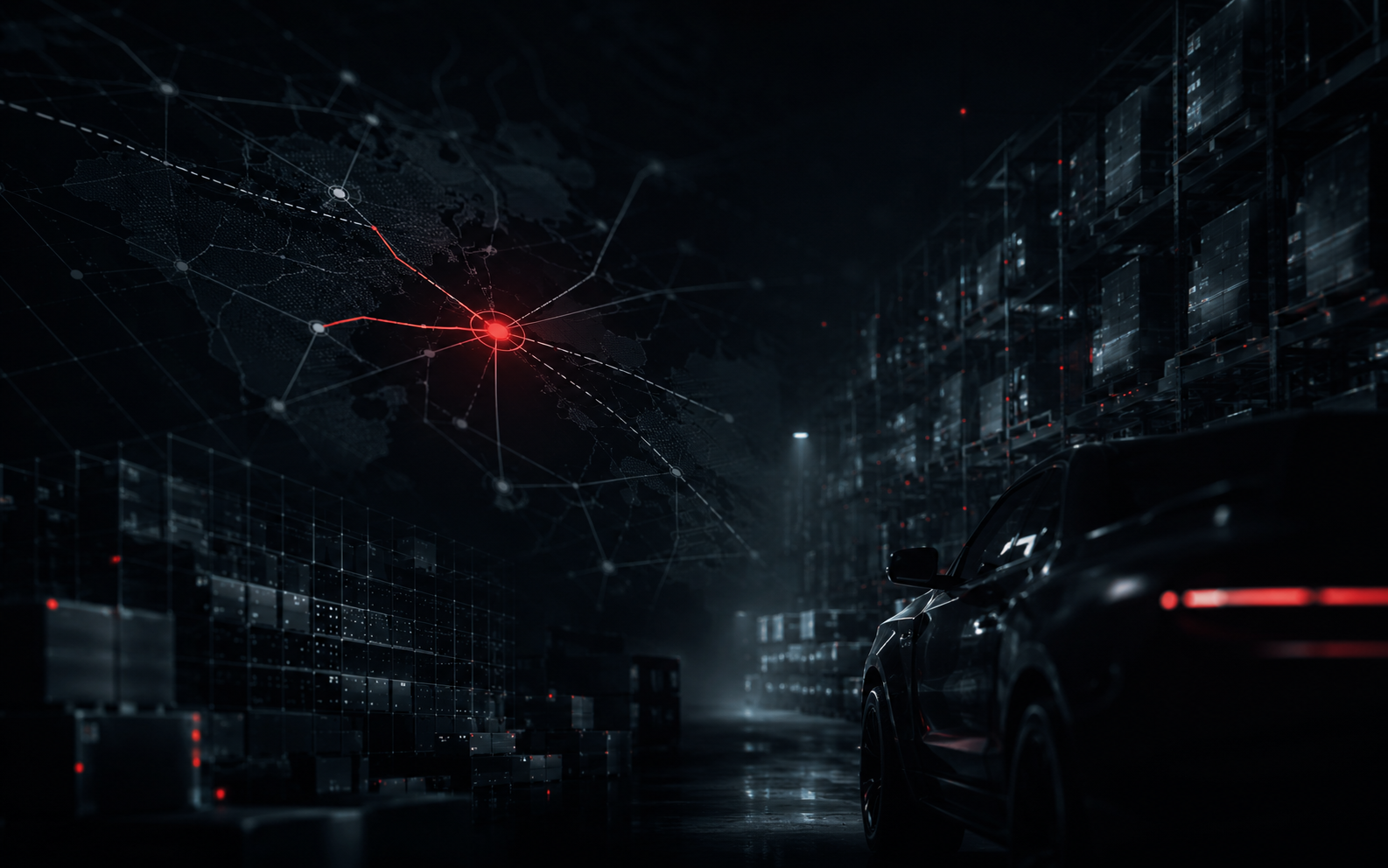 Automotive & Logistics — abstract engineered visual