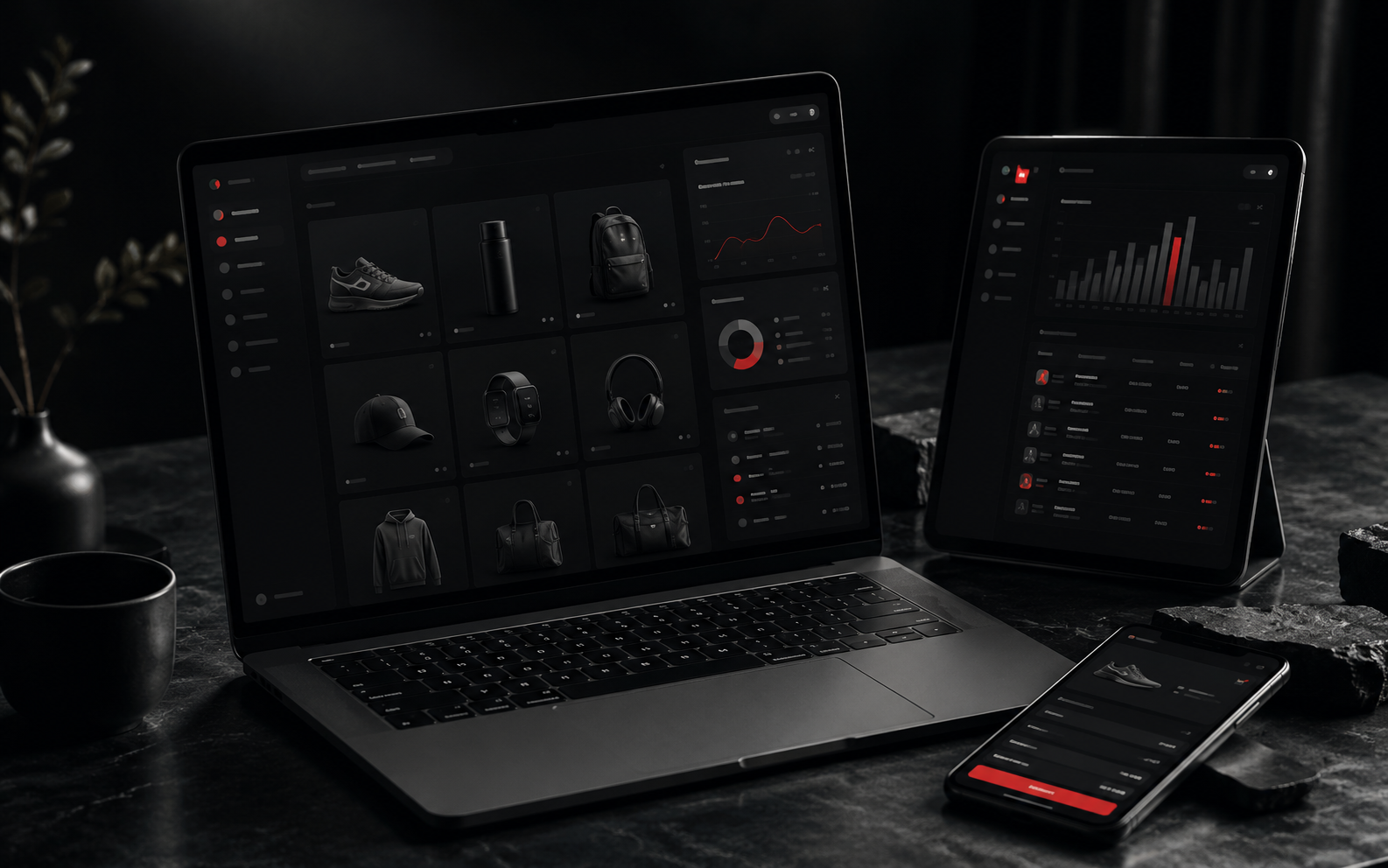 Retail & E-Commerce — abstract engineered visual