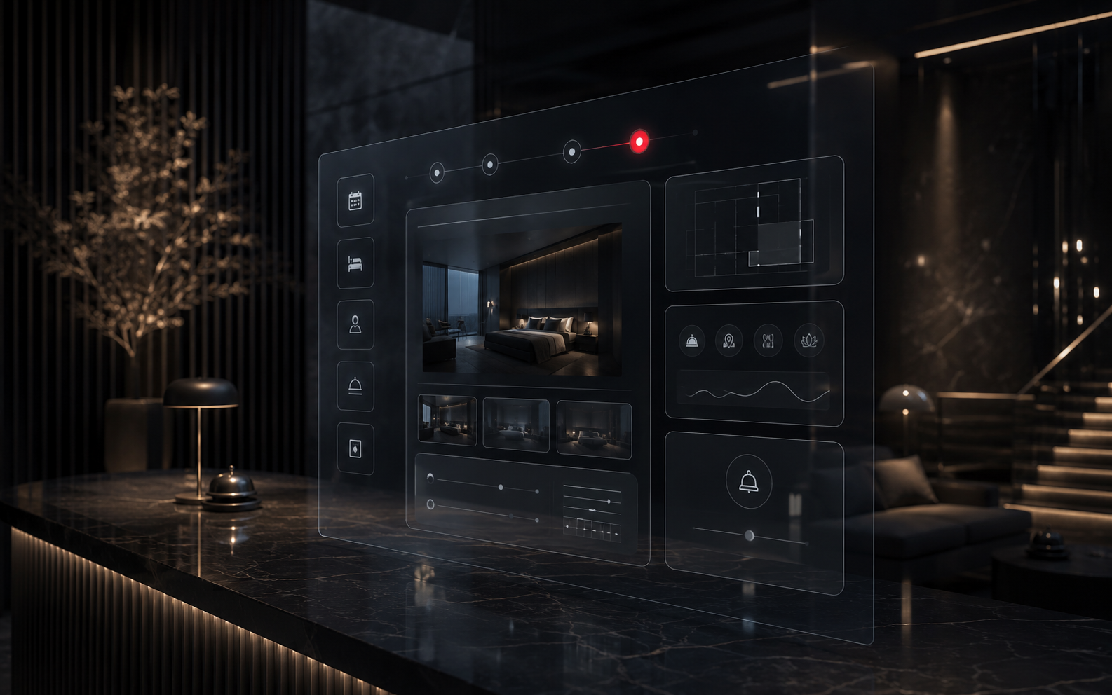 Tourism & Hospitality — abstract engineered visual